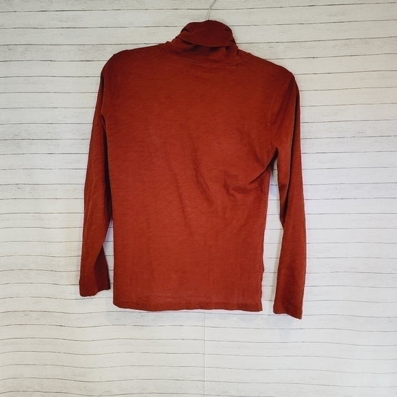 Madewell Rust Colored Turtleneck, sz XXS - Picture 5 of 6